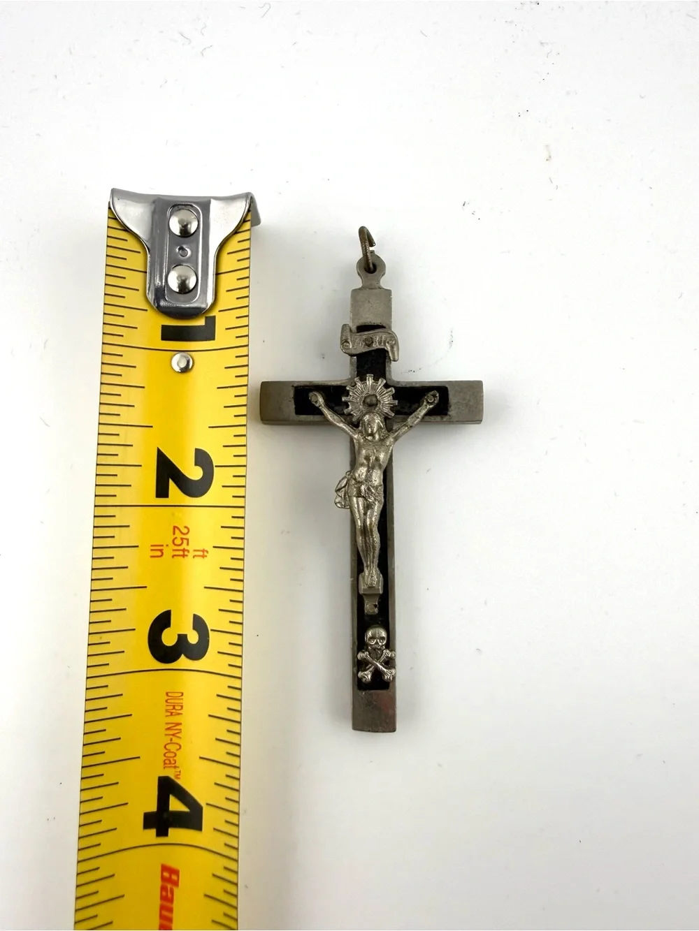 Vintage Catholic Religious Crucifix Sacred Heart of Jesus emblem